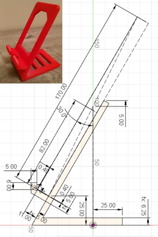 Phone Stand Drawing